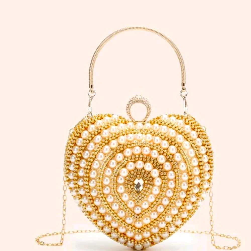Formal Heart Shaped Purse